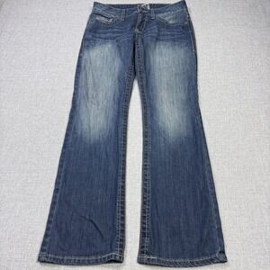 Cinch Jeans Womens 28 Blue Bootcut Medium Wash Stretch Denim 28x35 Mid Rise